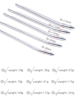 9 Size 9PCS/Pack Steel Catheter Rod Penis Plug Urethral Sound Sex Toys Urethral Dilators Magic Wand For Men Gay Urethra Stimulation