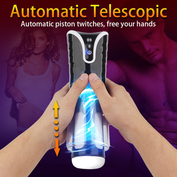 Automatic Male Masturbator For Men Electric Telescopic Masturbation Cup Real Vagina Pussy Adult Sex Toys For Men Masturbation