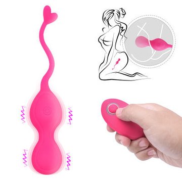 Liquid Silicone Erotic Jump Egg Remote Control Female Vibrator Clitoral Stimulator Vaginal G-spot Massager Sex Toy for Couples