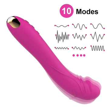 10 Vibration Modes Real Silicone Dildo Vibrator For Women Soft Female Vagina Clitoris Stimulator Massager Masturbator Sex Products For Adults