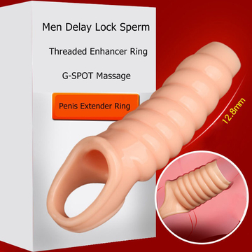Male Sperm Lock Ring To Prolong Sex Time Screw Strengthening Silicone Sleeve Penis Extender Foreskin Block Ring To Enhance Erectile Function