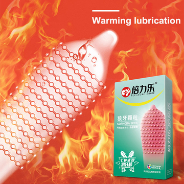 Belove 10Pcs Fire &amp; Ice Spike Condoms Large Dots Orgasm G-Spot Massage Penis Sleeve For Sex With Studs Funny Condoms For Men