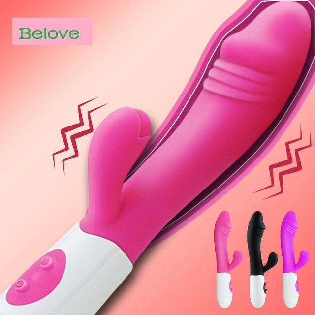 G Spot Dildo Rabbit Vibrator for Women Dual Vibration Silicone Waterproof Female Vagina Clitoris Massager Sex Toys For Women