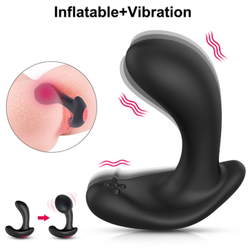 USB Charging 10 Frequency Wireless Remote Control Male And Female Prostate Massager Inflatable Anal Plug Vibrating Butt Plug Anal Expansion Vibrator Sex Toys